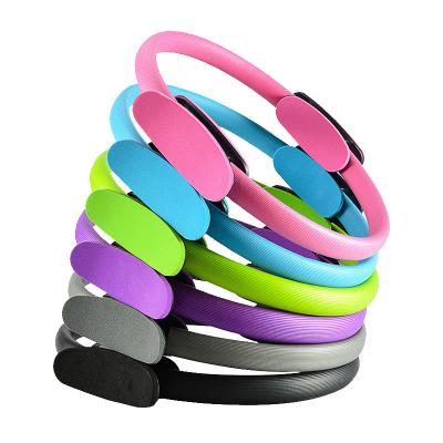 China Yoga Fitness Pilates Home Yoga Workout Exercise Equipment Fitness Pilates Accessories Wholesale Magic Double Handle Circle Yoga Pilates Ring for sale