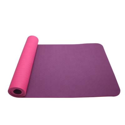 China Custom Copy Non Slip Widen High Density Thick Double Layer Pilates Band Yoga Mats Non Slip Home Exercise Eco-friendly Fitness for sale