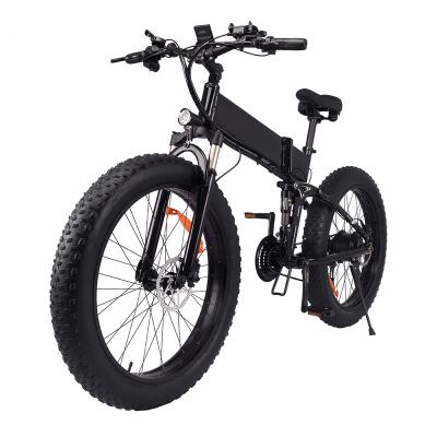 China High Performance Aluminum Alloy Full Suspension Folding Electric Mountain Sports Bike 1000w 26Inch for sale