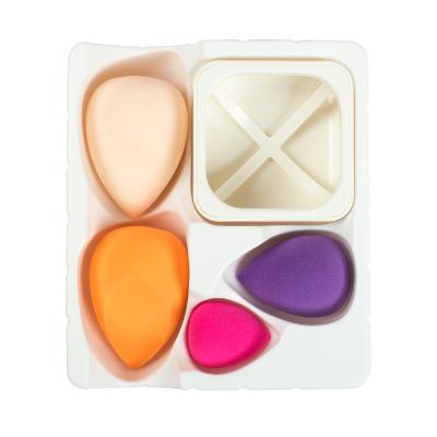 China Non-latex Private Label Makeup Blender Sponge Velvet Beauty Egg Non-latex Cosmetic Makeup Sponge Set for sale