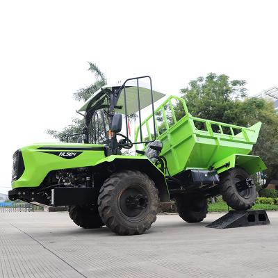 China Palm Fruit Collection Mini Tractor Expensive Better Than Kubota HL504-3 Best China 4Wd Cargo Tractors Mini Garden Farm Traktor Small Agricultural Dump Truck for sale