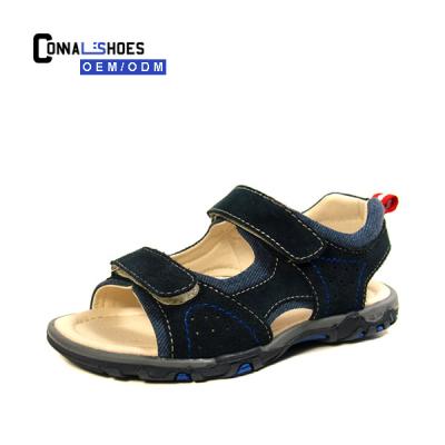 China Fashion\Connal comfortable stylish leather shoes summer boys buckskin sandals shoes for sale