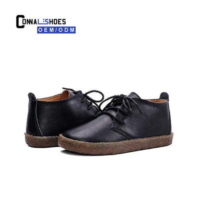 China Flat China Customized Wide Size Morcifiber Leather Flat Shoes Stylish Boys Casual Shoes for sale