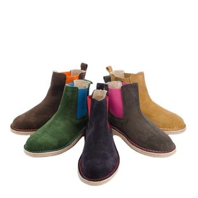 China Connal Design Boy's Classic Ankle Boots High Quality Breathable Chelsea Cowboy Suede Boots From Guangzhou Shoes Factory for sale