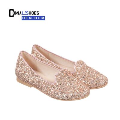 China Fashion\Connal Comfortable Slip On Fashion Wedding Mary Jane Princess Sparkle Glitter Girls Shoes for sale