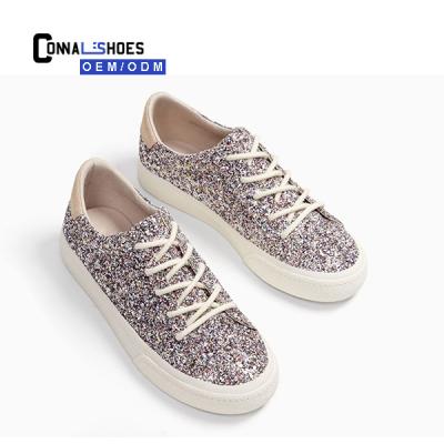 China Fashion\Connal Comfortable 2017 Fashion Design Girls Costume Glitter Sneakers Shoes for sale