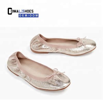 China Fashion \ Connal fashion style comfortable ballet flat pump flat shoes beautiful girls comfortable flat shoes for sale