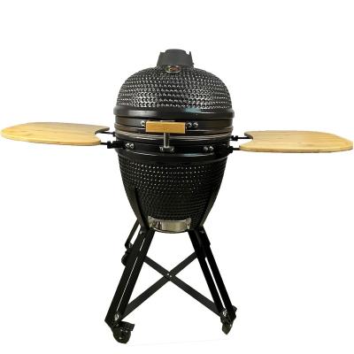 China Sale Size 18 Inch Adjustable Hot Heavy Duty BBQ Smoker Charcoal Barbecue Kamado Ceramic Grill for sale