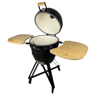 China 23 Inch Luxury Ceramic Grill Adjustable Size BBQ Grill L Size Kamado BBQ Grills Charcoal Cooking Stove High Quality for sale