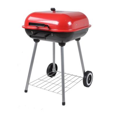 China High Quality Custom Made Adjustable Height With Wheels 47cm Square Rack And Burger BBQ Grill for sale