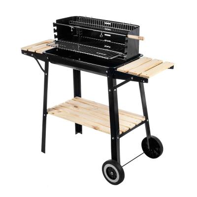 China Easily Assembled Factory direct supply Customized with wheels Portable grill Double deck grill for sale