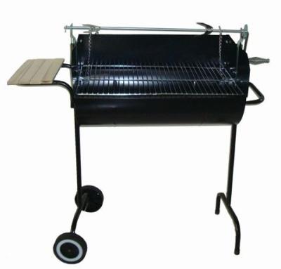 China South America Adjustable Height Large Half Barrel BBQ Grill Outdoor Braai BBQ Grill for sale