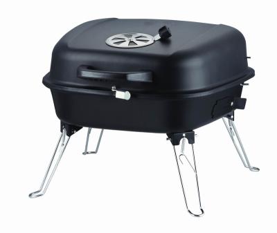 China Portable Outdoor Adjustable Height Table Top Charcoal Barbecue Grill With Foldable Legs for sale