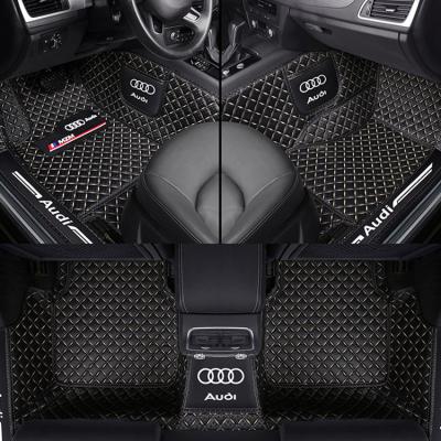 China Unique High Quality Luxury Car Floor Mats Pretty Cheap Car Floor Mats For Left Hand Drive Double Layer Non-slip Models for sale