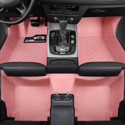 China Customized Diamond Waterproof Car Mats Luxury Pvc Xpe Mats Accessory With Size Car Logos for sale