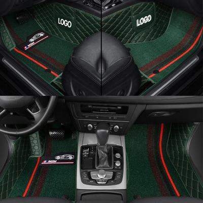 China Factory Price Car Floor Mats Vehicle Interior Accessories Leather Luxury Carpet Car Mats for sale