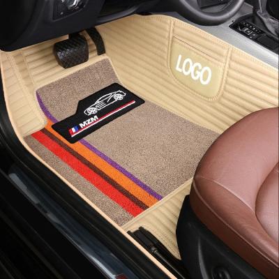 China Luxury Car Mat Floor Carpet 3pcs PVC Custom Good Quality Hot Press Car Mats for sale