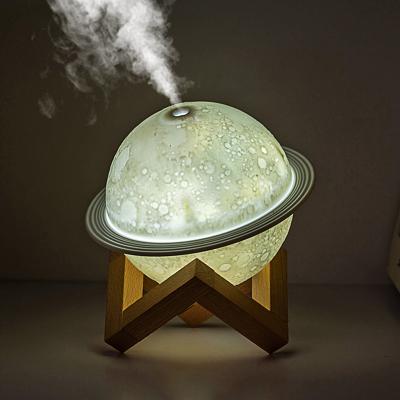 China Lunar Large Capacity Wooden Cool Mist Bracket Car Design Humidifier Ultrasonic Air Humidifier for sale