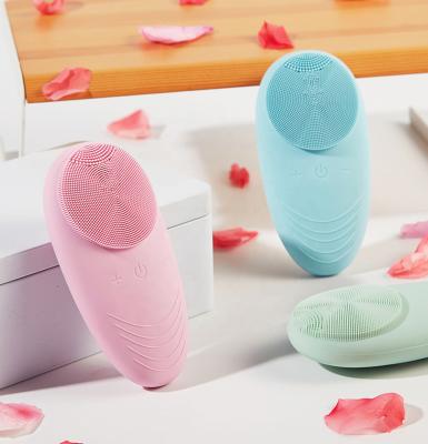 China Dropshipping Sonic Face Brush Deep Facial Acne Treatment Wireless Waterproof Electric Cleansing Brush Cleaner for sale