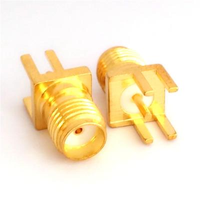 China Communication factory direct SMA-KE*1.8mm rf coax connector SMA coax for PCB installation socket antenna side mount for sale