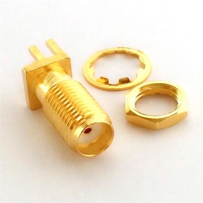 China Communication Factory Direct Tuner Antenna Seat SMA-KE Polarized Foot 1.7mm Lengthened PCB Installation Straight Length 13 Full Length 20 Tooth for sale