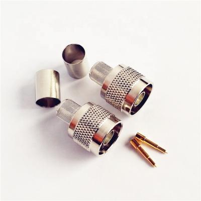 China 50Î © RF Coaxial Male Connector N Crimp N-C-J7 Jointing Cable SYV-50-7 Copper Material for sale