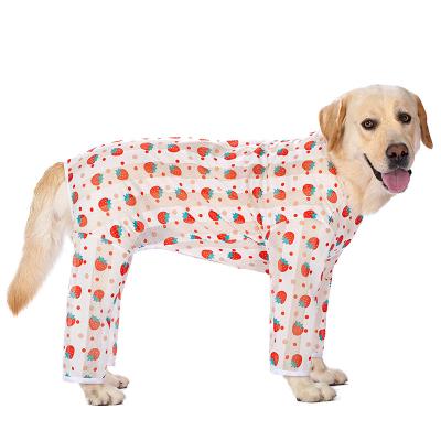 China Large Stocked Dog Clothes Slim Golden Labrador Spring Dog Sunblock Clothes Dog Clothes And Summer Coat for sale