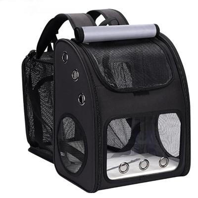 China Pet Backpack Large Capacity Double Shoulder Cat Bag To Carry Out Convenient Breathable Pet Carrier for sale