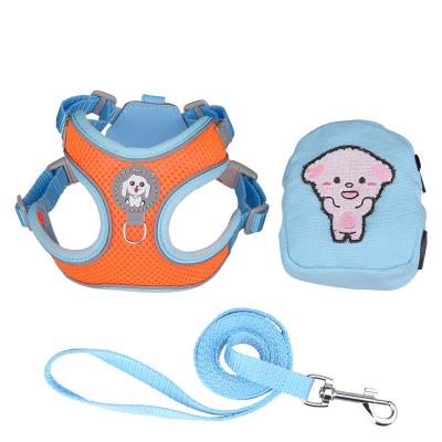 China Outdoor Pet Breathable Reflective Pet Vest and Leash Pet Sleep Backpack Kitten for sale