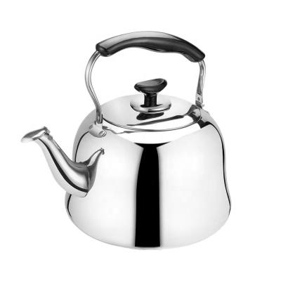 China Large Capacity Sustainable 1.5-6 Liter Stovetop Kettle Bell Stainless Steel Water Whistling Kettle For Sale for sale