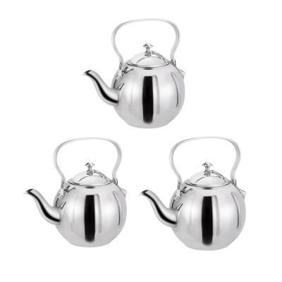 China Sustainable High Quality Stainless Steel With Filter Teapot 1.0/1.5/2.0L Kettle For Induction Cooker for sale