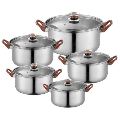 China Sustainable Cooking Pots Stainless Steel Sets Cookware, Pan Cookware Sets, Stainless Steel Cookware Production Kitchen Line for sale