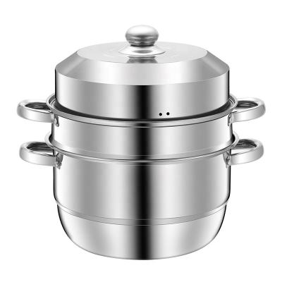 China Viable Multi-layer Kitchen Cookware Steamer Soup Pot Non-Stick Food Steamer Pot With Lid Use For Gas Stove Electromagnetic Oven for sale