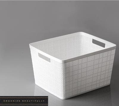 China Sustainable Hot selling factory price household 2022 collection Small size  Multi-functional plastic storage basket for sale