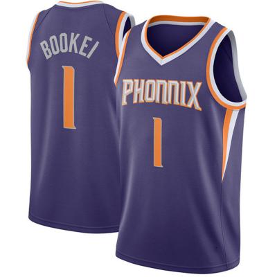 China Antibacterial Whole Sale Quality Antibacterial Whole Sale Quality Phoenix Sun Sports Phoenix Sports Uniform Basketball 1 Jersey Diviner Booker Purple for sale