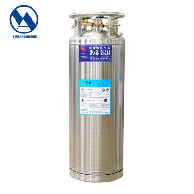 China Best Selling Industrial Liquid Oxygen/Liquid Nitrogen Dewar Tank Cryogenic Gas Cylinder for sale