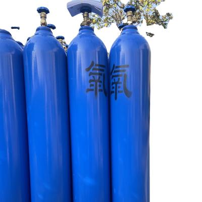 China 37Mn 50Liters Industrial Seamless Industrial Gas Cylinder Gas Oxygen Gas Cylinder for sale