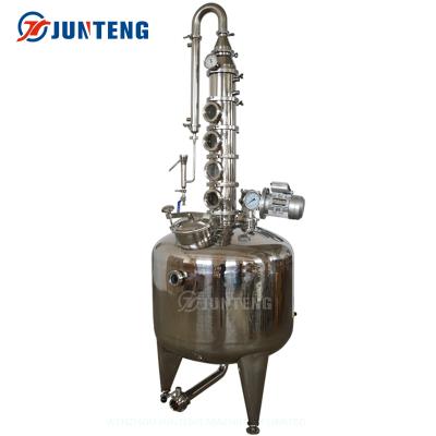 China food & Beverage factory 50L 100L 200L SS304 hot sale turnkey bubble dishes home use modular alcohol distiller for sale