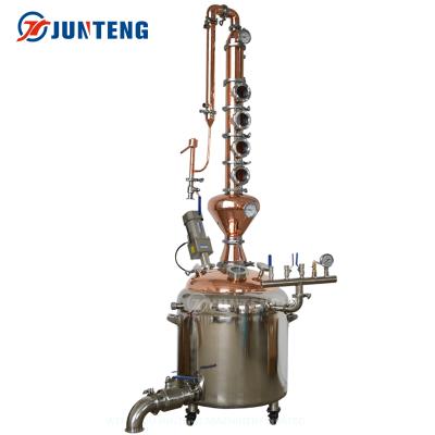 China food & Beverage factory 50L 100L 200L SS304 hot sale turnkey bubble dishes home use modular alcohol distiller for sale