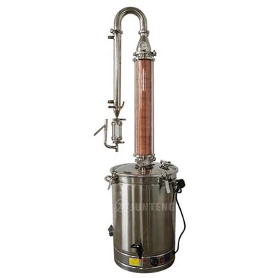 China Fruit/Flower/Leaves Home Brew Machine 30L 50L 100L 200L Distiller For Sale Gin Rum Whiskey Bourbon Hydrolat Kit Pure Essential Oil Making for sale