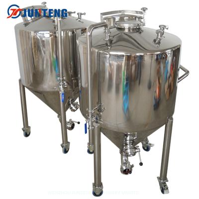 China Wholesale Custom Beer Brewery Fermentation Device China Beer Cone Fermentation Tank Single Wall Beer for sale