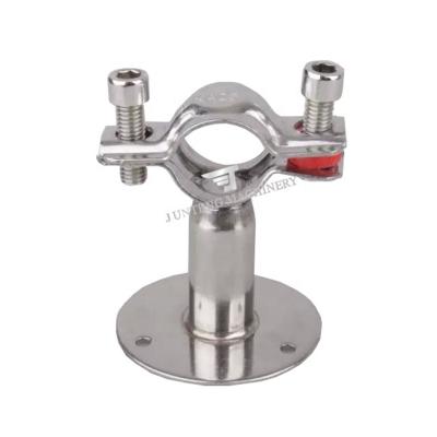 China Sanitary Stainless Steel Pipe Hanger SS304 Round Stainless Steel Pipe Hanger With Rack Round for sale