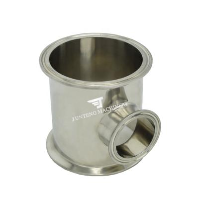 China Stainless Steel Tri Clamp Tee 3A DIN Sanitary Pipe Fittings Round for sale