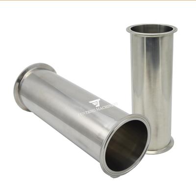 China Sanitary Fittings Food Grade Three-Flange Pipe Stainless Steel Sanitary Fitting Maker Round for sale