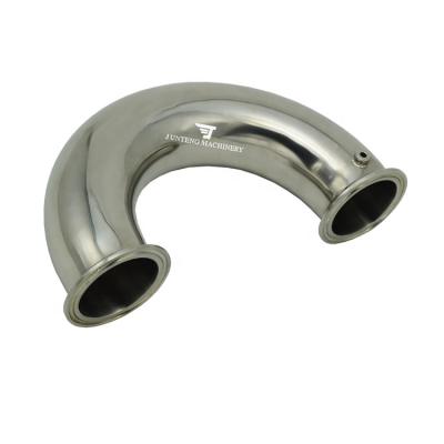 China Stainless Steel 180 Degree Return Bend Sanitary Duct Elbow for sale