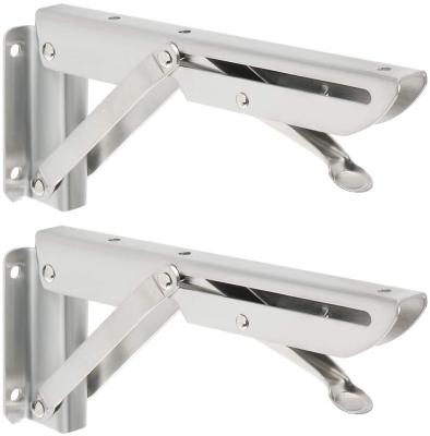 China Amazon Metal Frame Brackets For Hidden Floating Wall Mounted Bracket 8/10/12/14/16/18/20-inch Folding Wall Shelf Bracket Table Table for sale