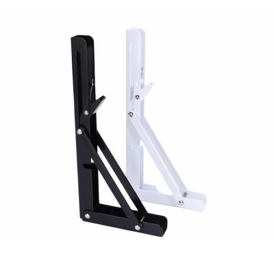 China Heavy Duty 90 Degree Folding Metal Table Angle Adjustable Shelf Wall Mounted Bracket for sale