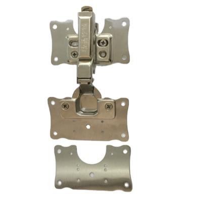 China Modern Furniture Door Hardware Stainless Steel Bracket Cabinet Hinge Repair Plate Kit With Screws for sale