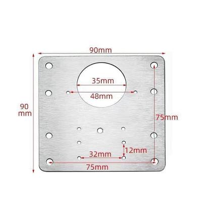 China Contemporary Modern Stainless Steel Furniture Hinge Fixing Plate To Protect Wooden Kitchen Cabinet Door for sale