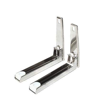 China High Quality Furniture Hardware Widely Used Foldable Drop Down Adjustable Angle Wall Mounted Mount Corner Support Metal Folding Brackets for sale